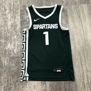 Nike MSU Spartans basketball jersey, youth size small. EUC.